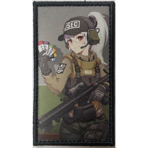 Патч, шеврон на липучке Origami Девушка USEC [Strike Gear]